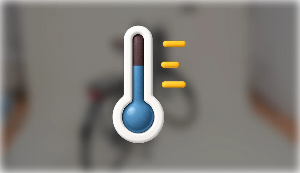 Verifique a temperatura ambiente