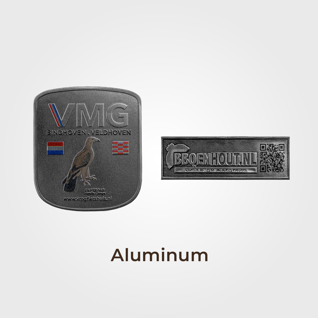 Metal Label Builder - Vintage Look Printed.