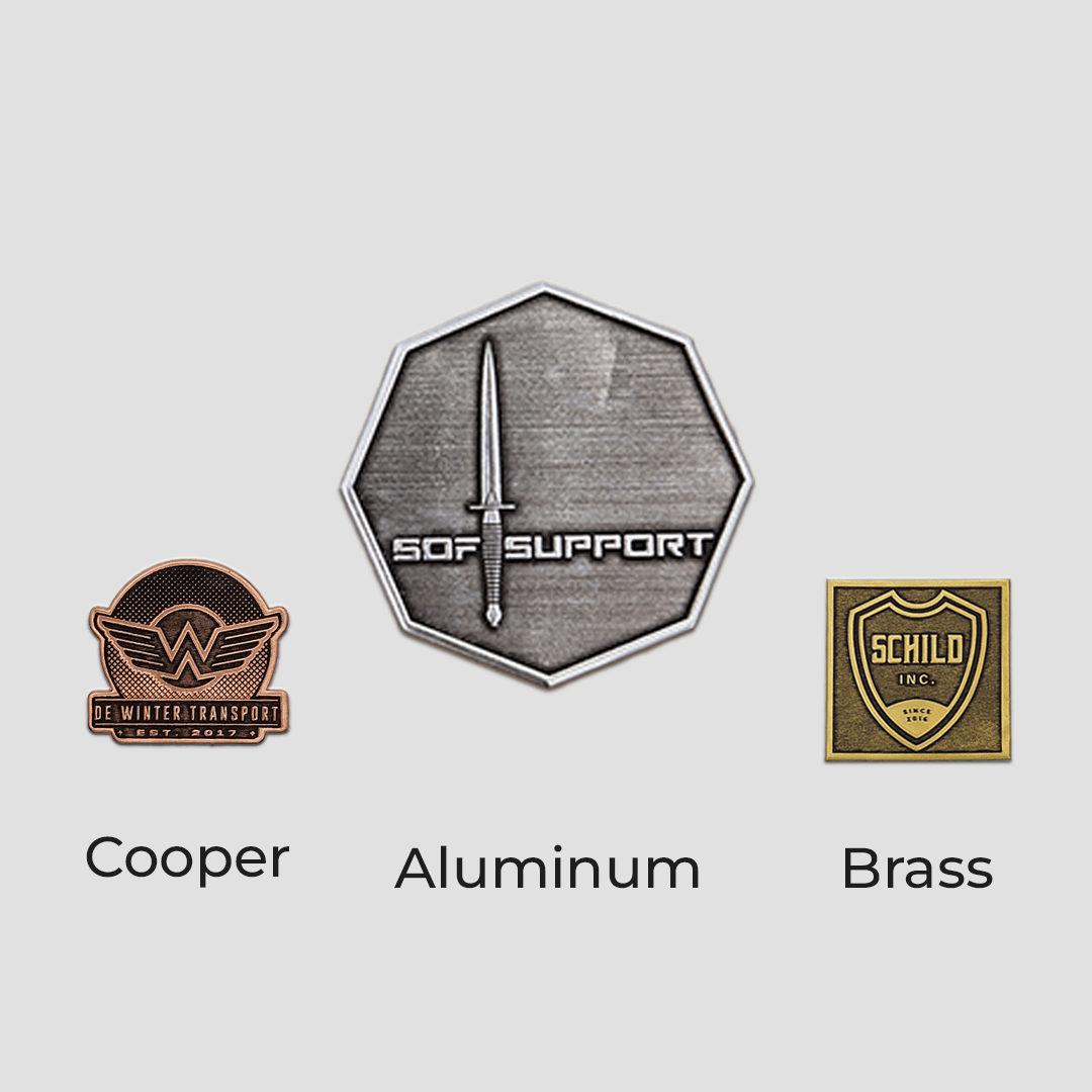 Metal Label Builder - Vintage Look Printed.