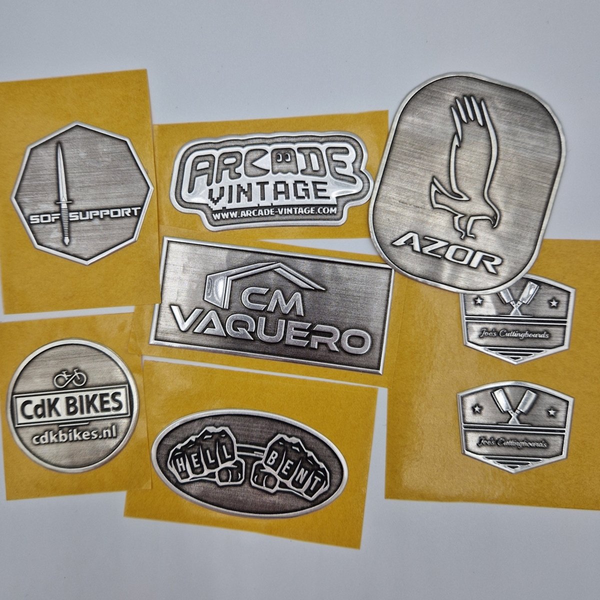 Metal Label Builder - Vintage Look Printed.