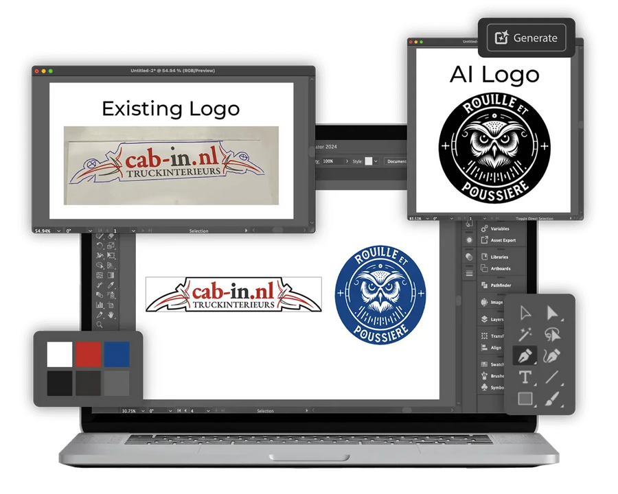 Logo Service: Converti un'immagine in vettoriale