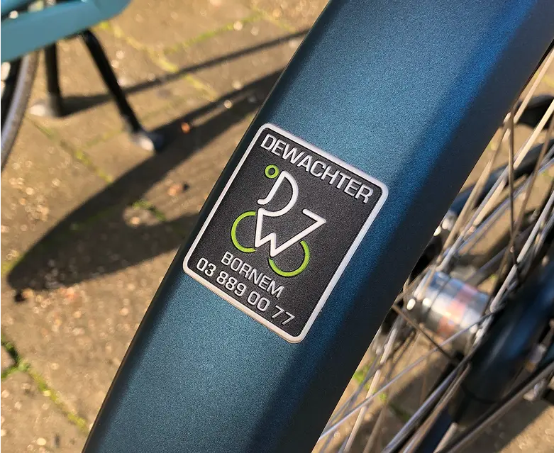 Bike Splashboards 38x45 mm Metal Labels.