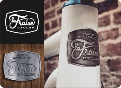 Premium Metal Label - Head Badge example 2