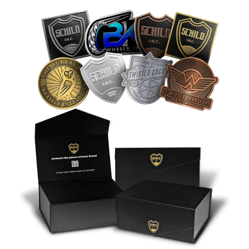 Samplepakket met metalen labels