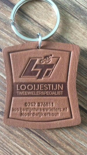 Personalized leather keychain, custom design for unique style and durability