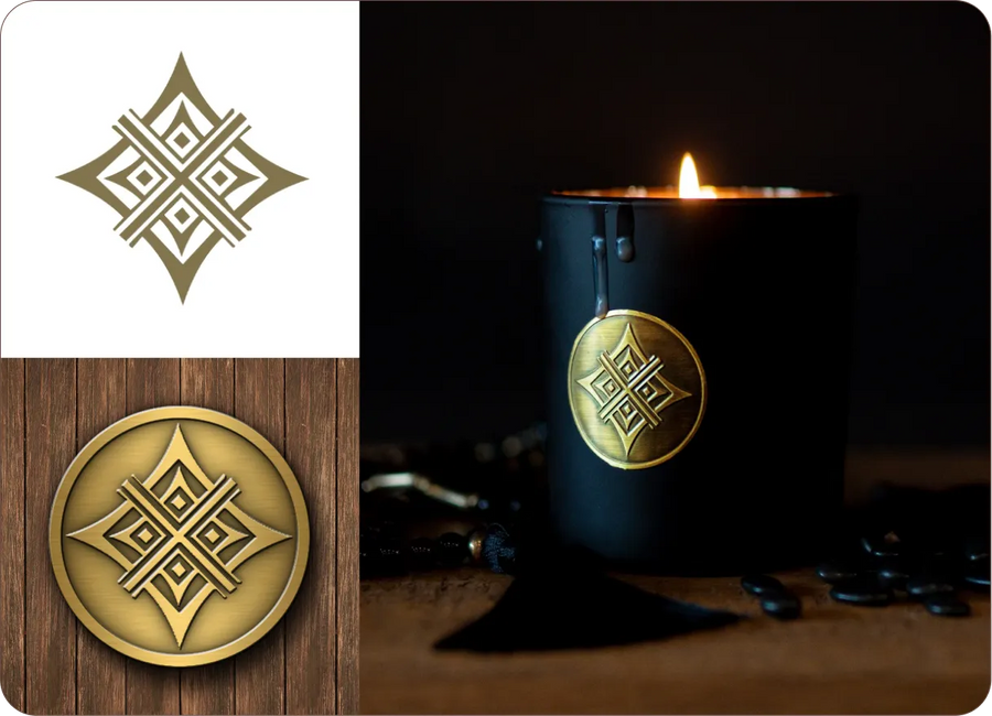 custom metal labels for candles labels by schildinc