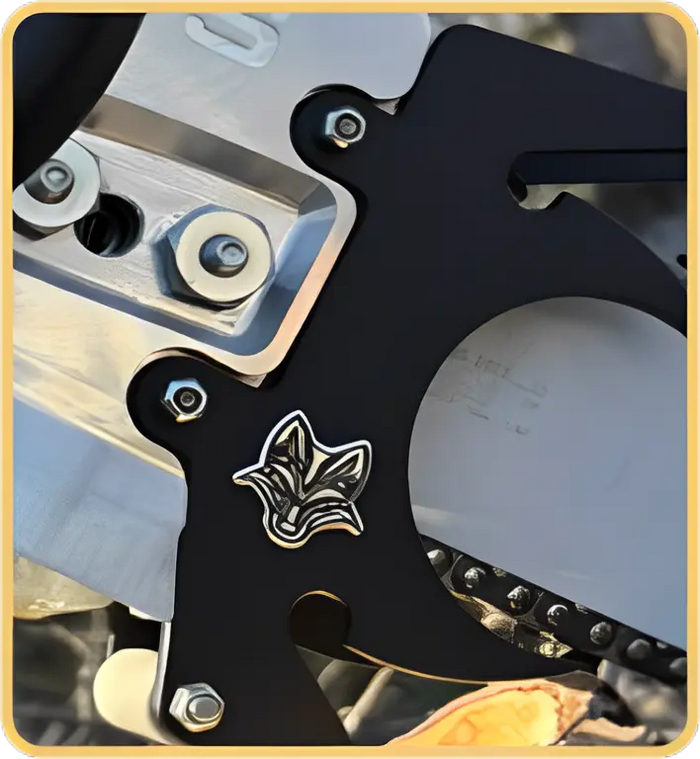 Metalletiketten mit dem Logo des Kunden IRON FOX