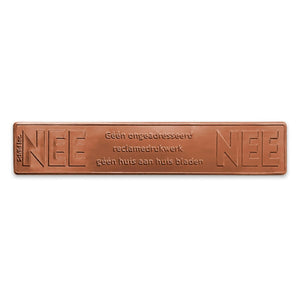 No No metal sticker mailbox Copper shine (Netherlands).