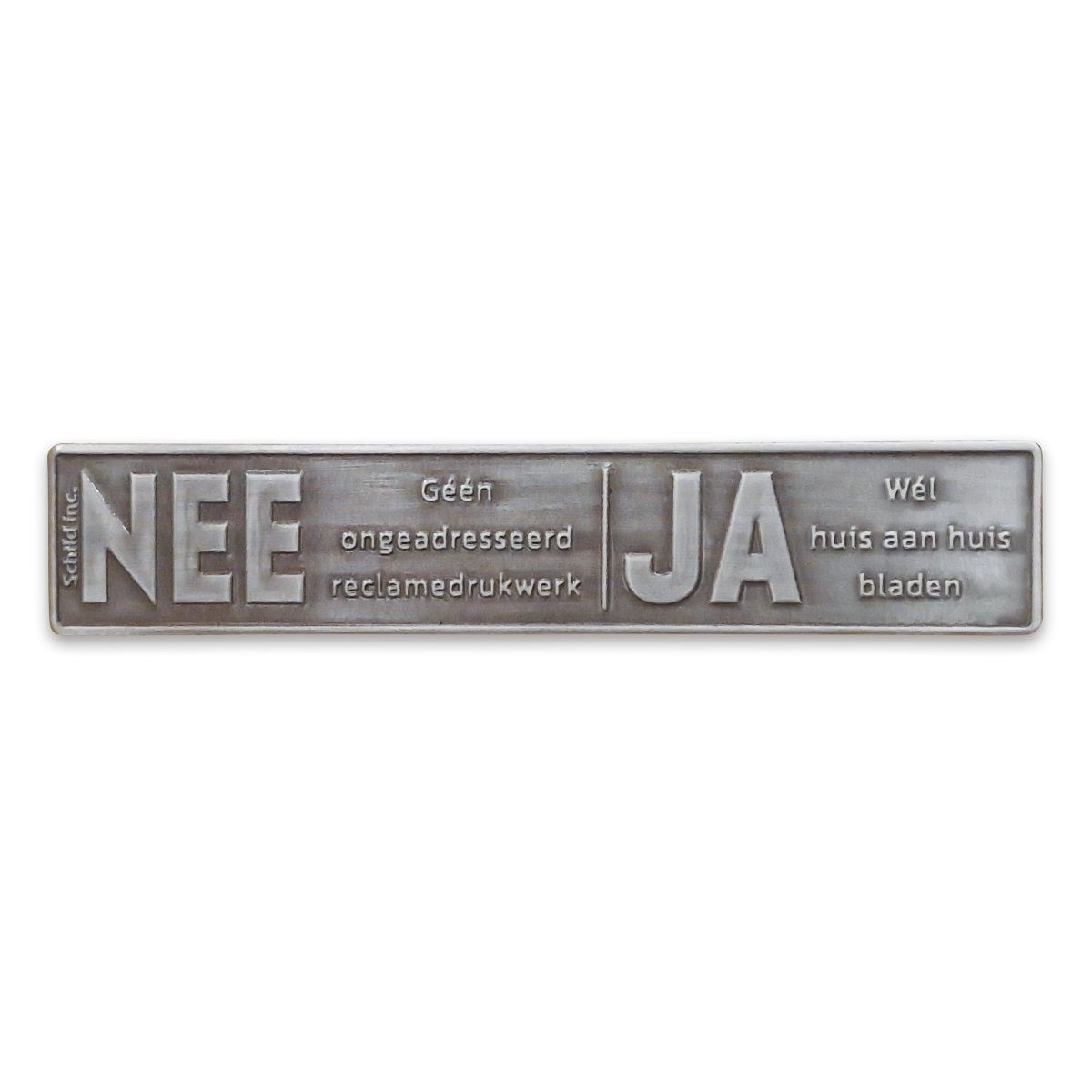 No Yes metal sticker mailbox Tin vintage (Netherlands) - Schild Inc