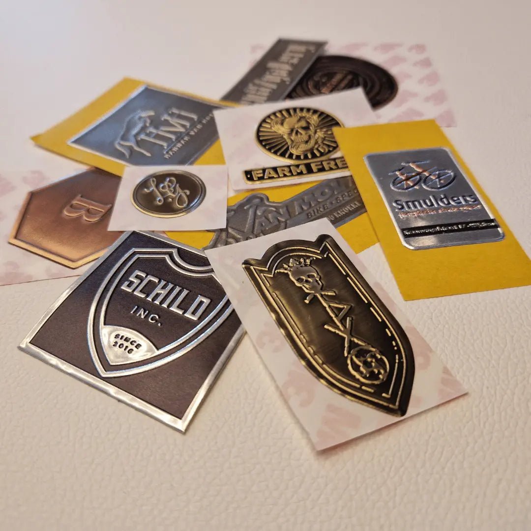 Random 1mm Metal Labels Sample Pack.