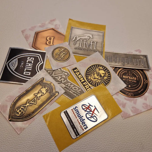 Random 1mm Metal Labels Sample Pack - Schild Inc