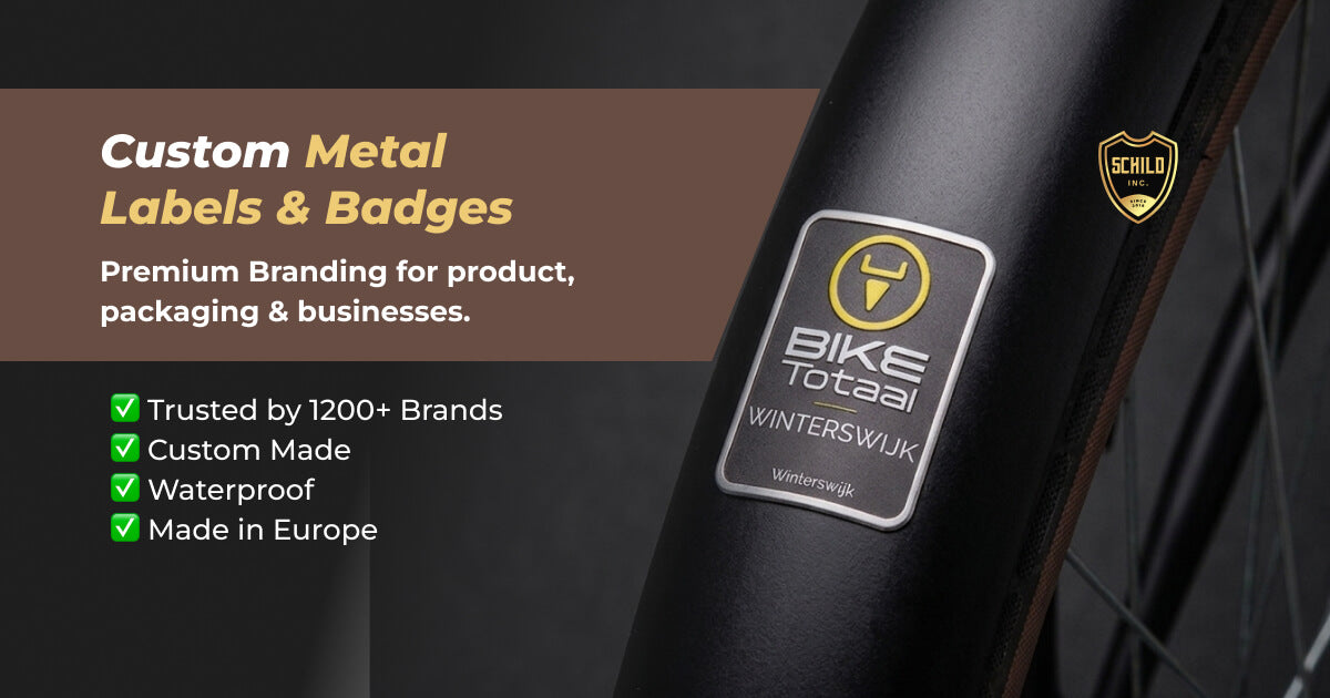 Custom Metal Labels & Badges for Product Branding | Schild Inc
