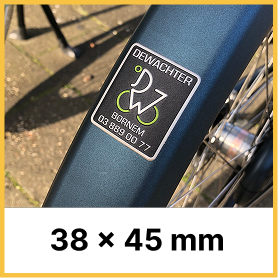 Spritzschutz Fahrrad Metall Etikett