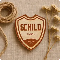 Etichetta in legno